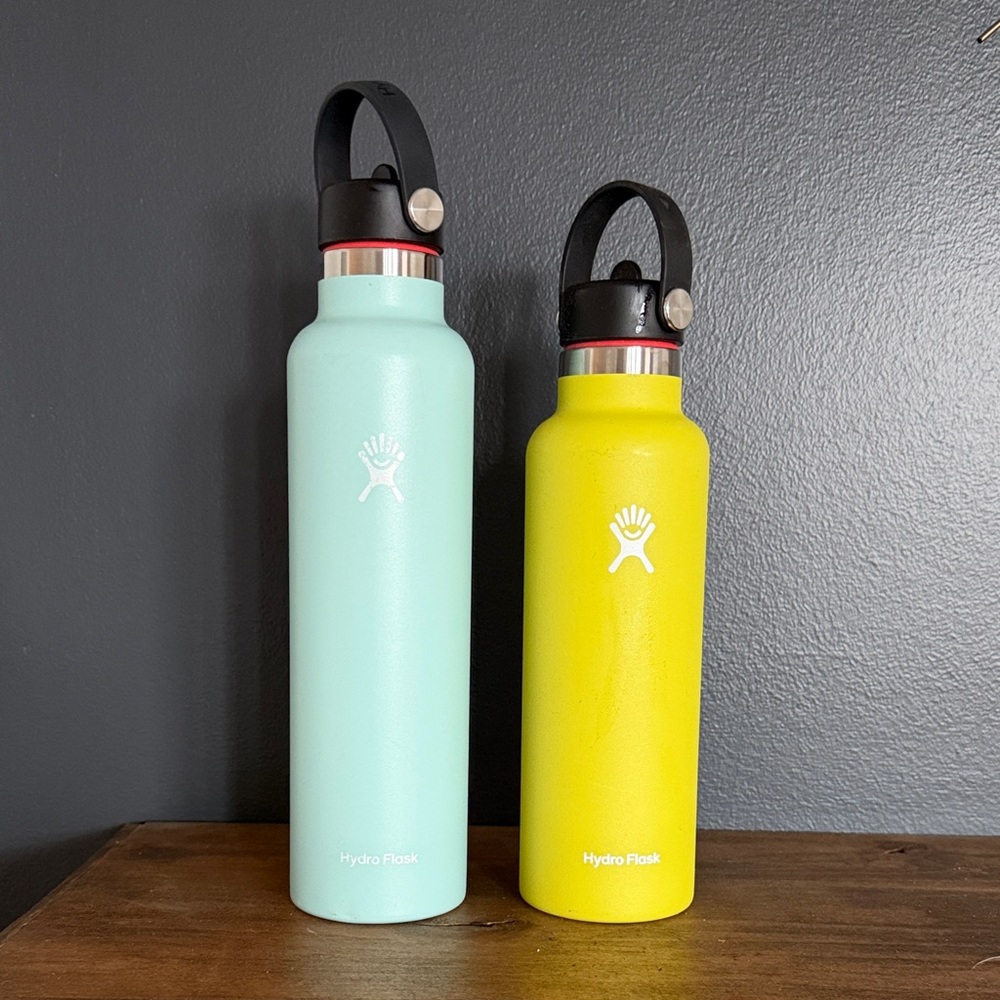 Hydro Flask Bottles - Vibrant Yellow and Cool Mint